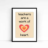 Work Of Heart Teacher Poster