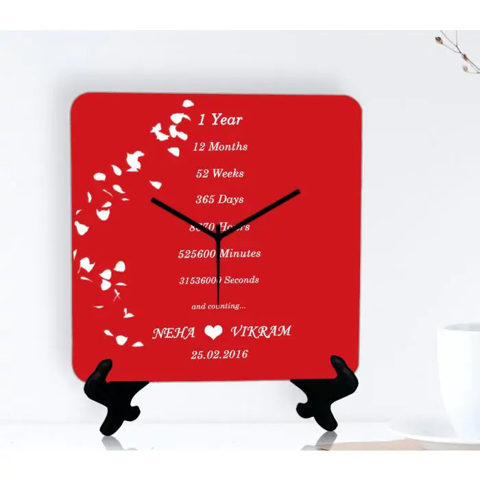 Personalised Time Spent Together Clock