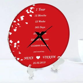Personalised Time Spent Together Clock