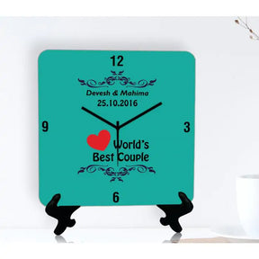 Personalised Wedding Gift Clock