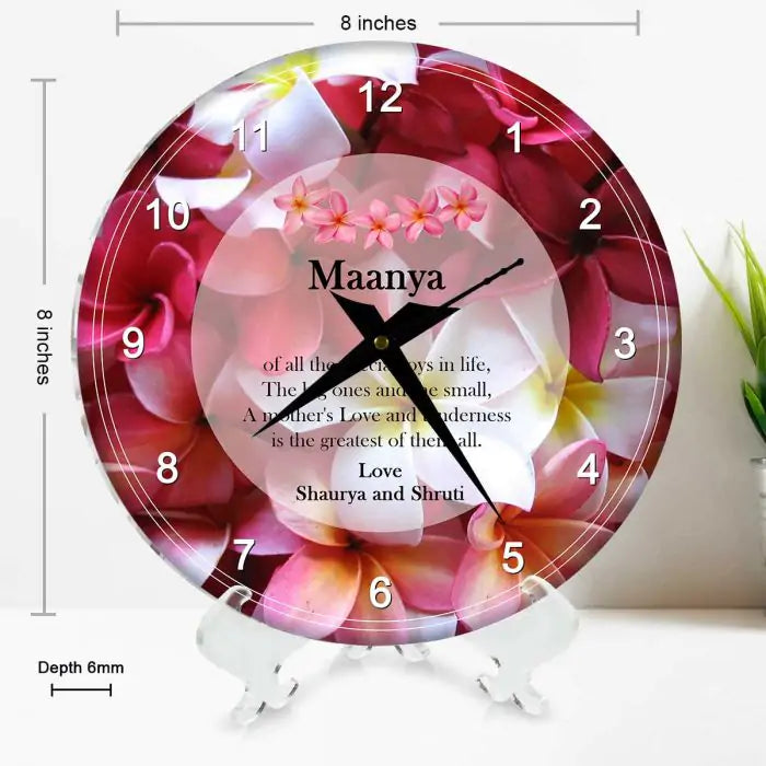 Personalised Mom Love Clock