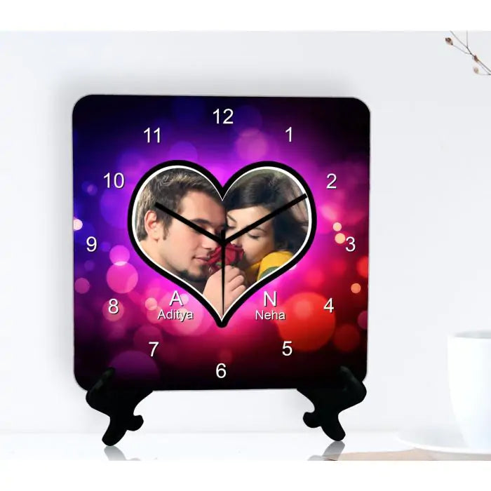 Personalised Couple Picture Clock