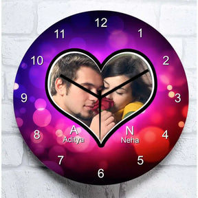 Personalised Couple Picture Clock