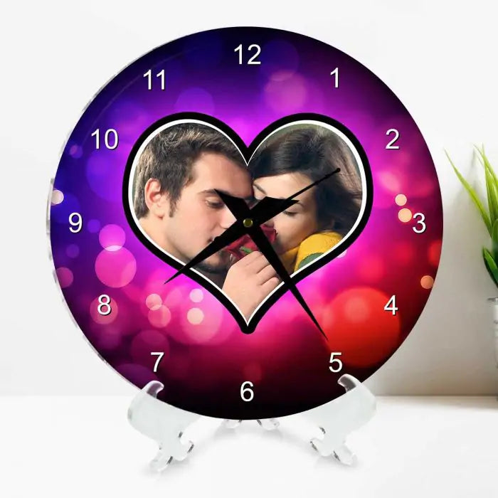 Personalised Couple Picture Clock