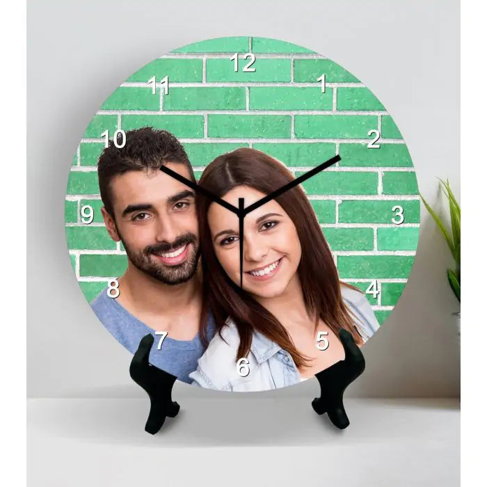 Buy Personalised Couple Photo Clock- MDF Round online at best discounts.