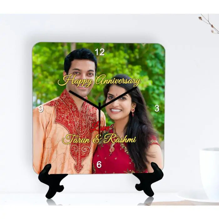 Personalised Anniversary Photo Clock