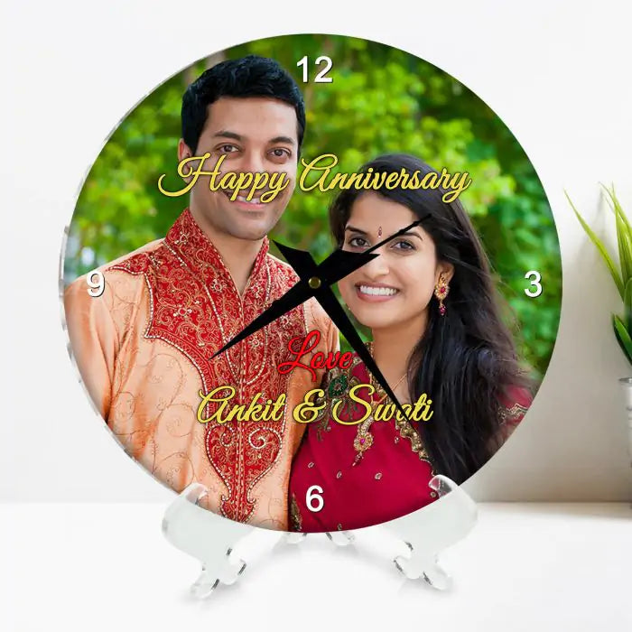 Personalised Anniversary Photo Clock