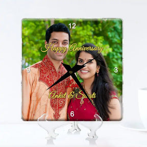 Personalised Anniversary Photo Clock