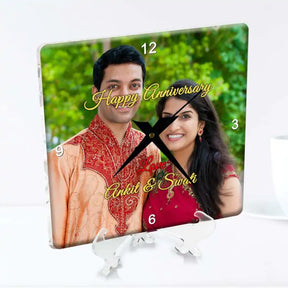 Personalised Anniversary Photo Clock