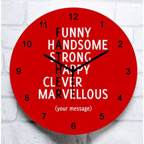 Personalised For Father Clock