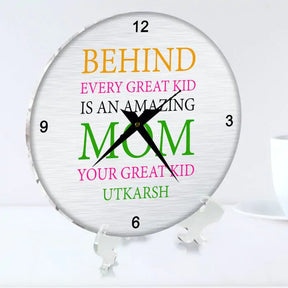 Personalised Amazing Mom Clock