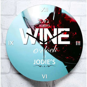 Personalised Wine Clock