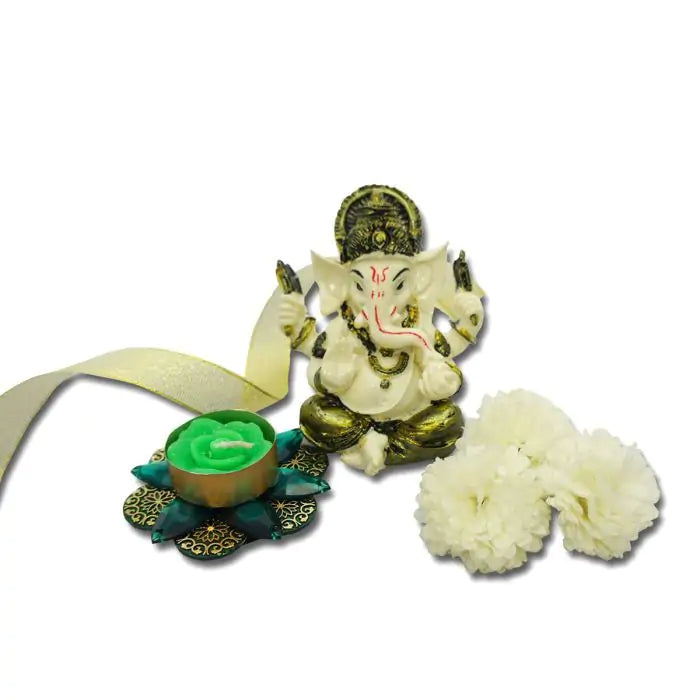 Diya And Ganesha Idol Giftset