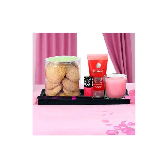Beauty Kit With Cookies And Candle