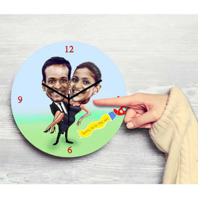 Personalised Couple In Love Clock