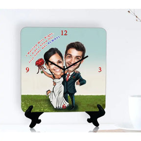 Personalised I Married Miss Right Clock