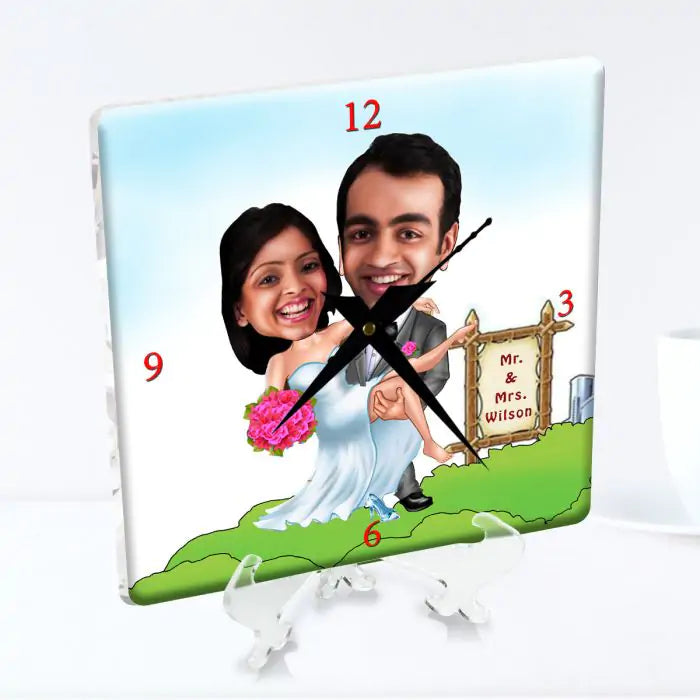Personalised Mr. And Mrs. Clock