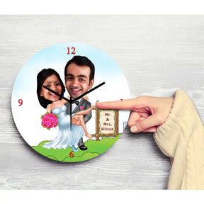 Personalised Mr. And Mrs. Clock