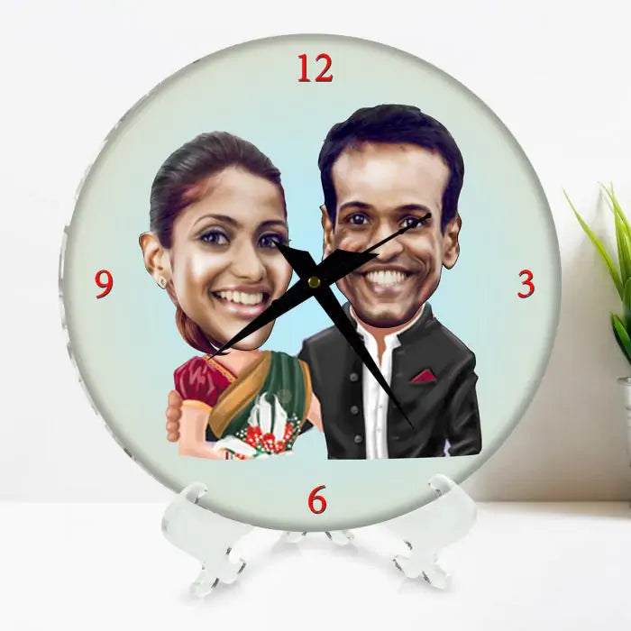 Personalised Happy Couple Clock