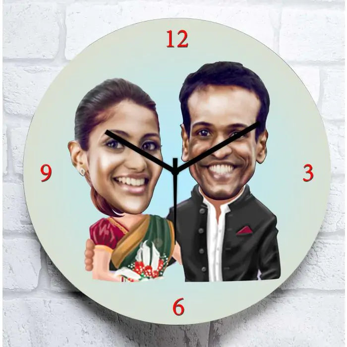 Personalised Happy Couple Clock
