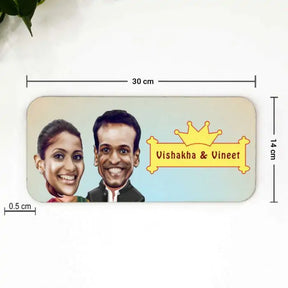 Personalised Indian Couple Name Plate