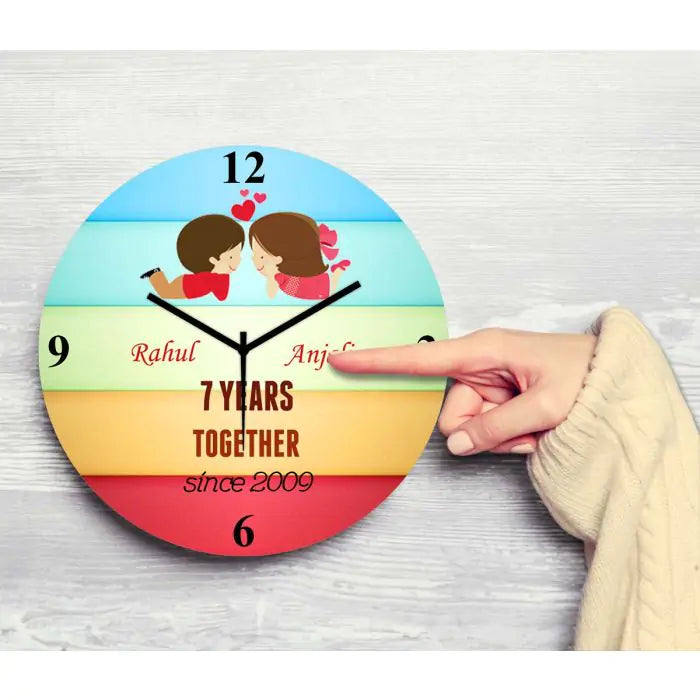 Personalised Years Together Clock