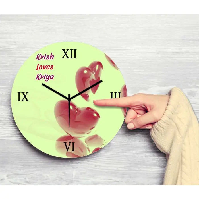 Personalised Love Took Clock