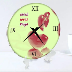 Personalised Love Took Clock