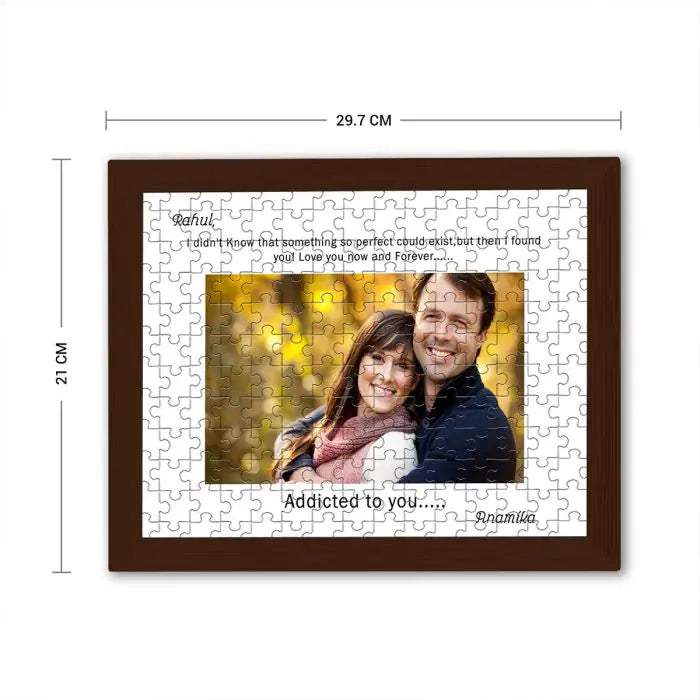 Personalised Addicted To You Puzzle