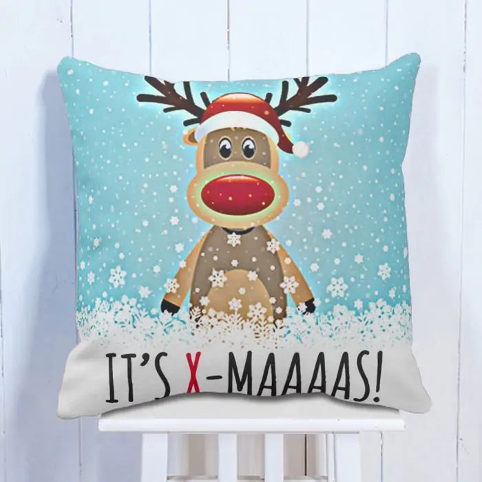 Hilarious Printed Christmas Cushion