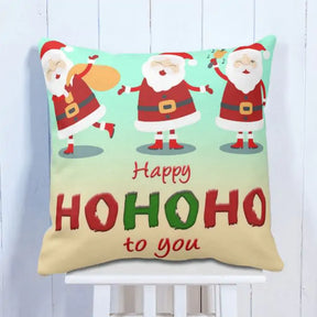 Winter Santa Printed Cushion