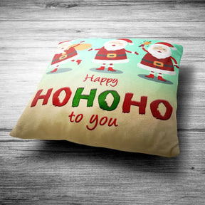 Winter Santa Printed Cushion