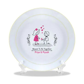 Personalised Meant To Be Together Plate Keepsake