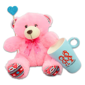 Lovable Teddy And Mug Gift
