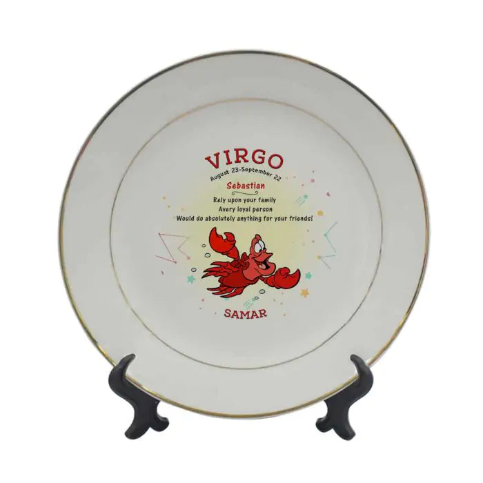 Decorative Sebastian Virgo Zodiac Plate