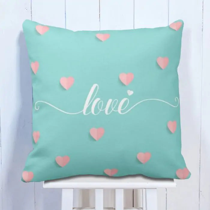Cool Blue Love  Cushion