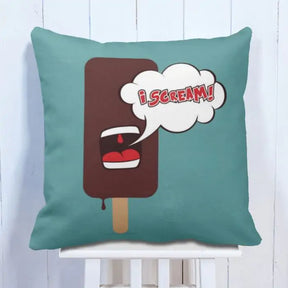 Quirky Screaming Ice Cream  Cushion