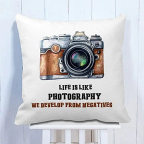 Photography Life Quote  Cushion