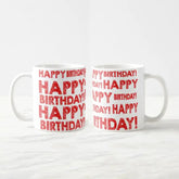 Happy Birthday Red Mug