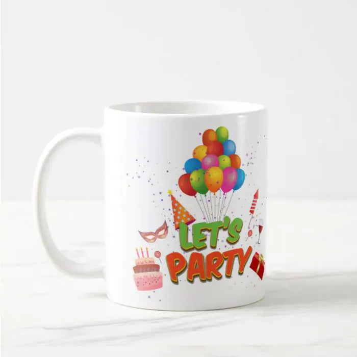 Let's Party Balloon Mug