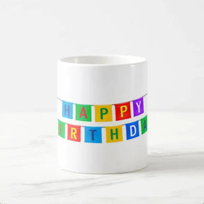 Happy Birthday Bunting Mug