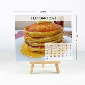 Personalised Calendar For a Big Foodie