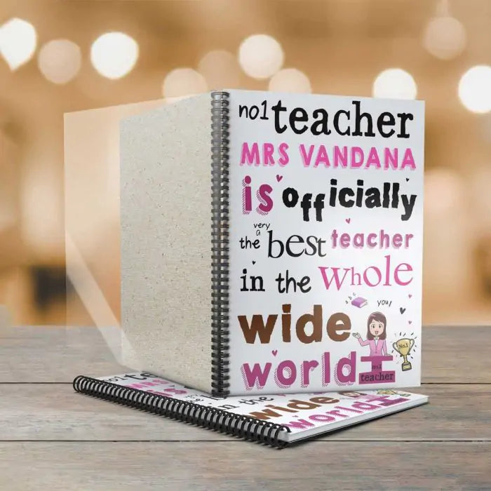 Personalised Notebook - Brilliant Teacher