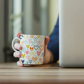 Heart Doodle Ceramic Mug