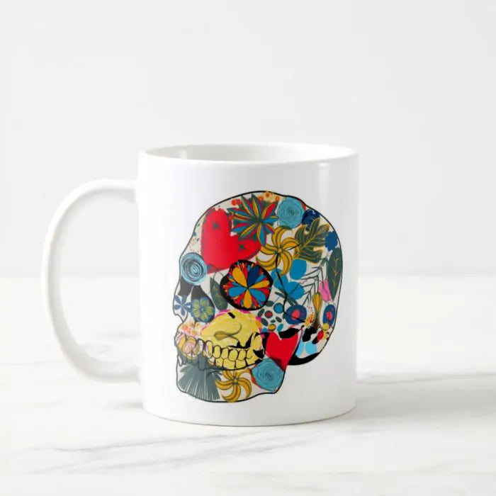 Skull Grunge Ceramic Mug-2