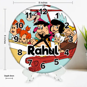 Personalised Flintstones Clock-3