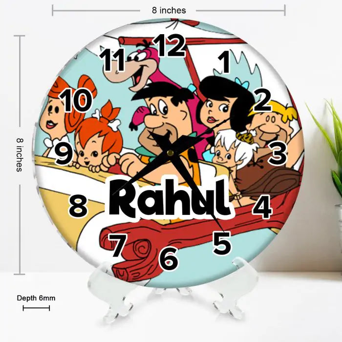 Personalised Flintstones Clock-3