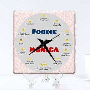 Personalised Crazy Foodie Clock