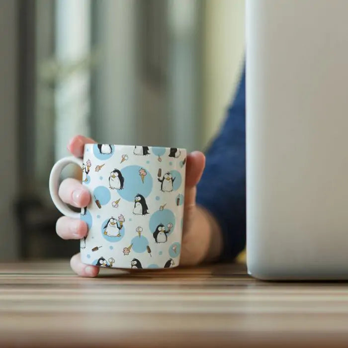 Penguin Print Ceramic Mug-5