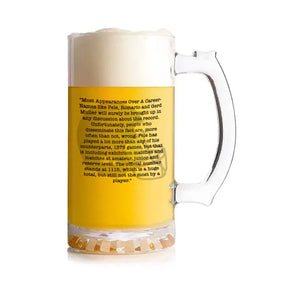 Record-Breaking Football Beer Mug - Most Appearences